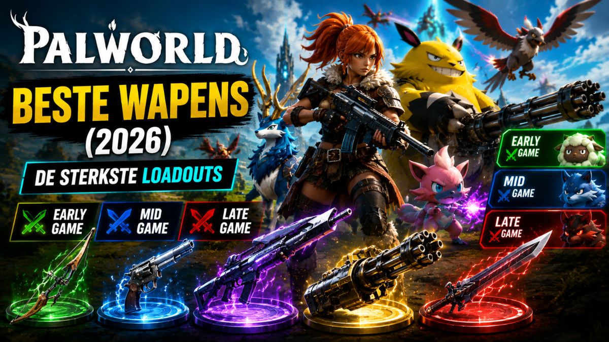 Beste Palworld wapens (2026): De sterkste loadouts voor Early, Mid en Late Game