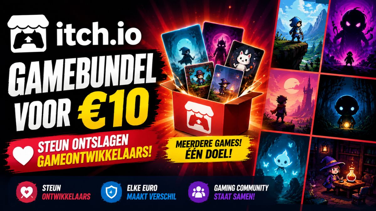 Itch.io lanceert gamebundel van €10 om ontslagen gameontwikkelaars te steunen