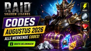 Raid Shadow Legends codes augustus 2026
